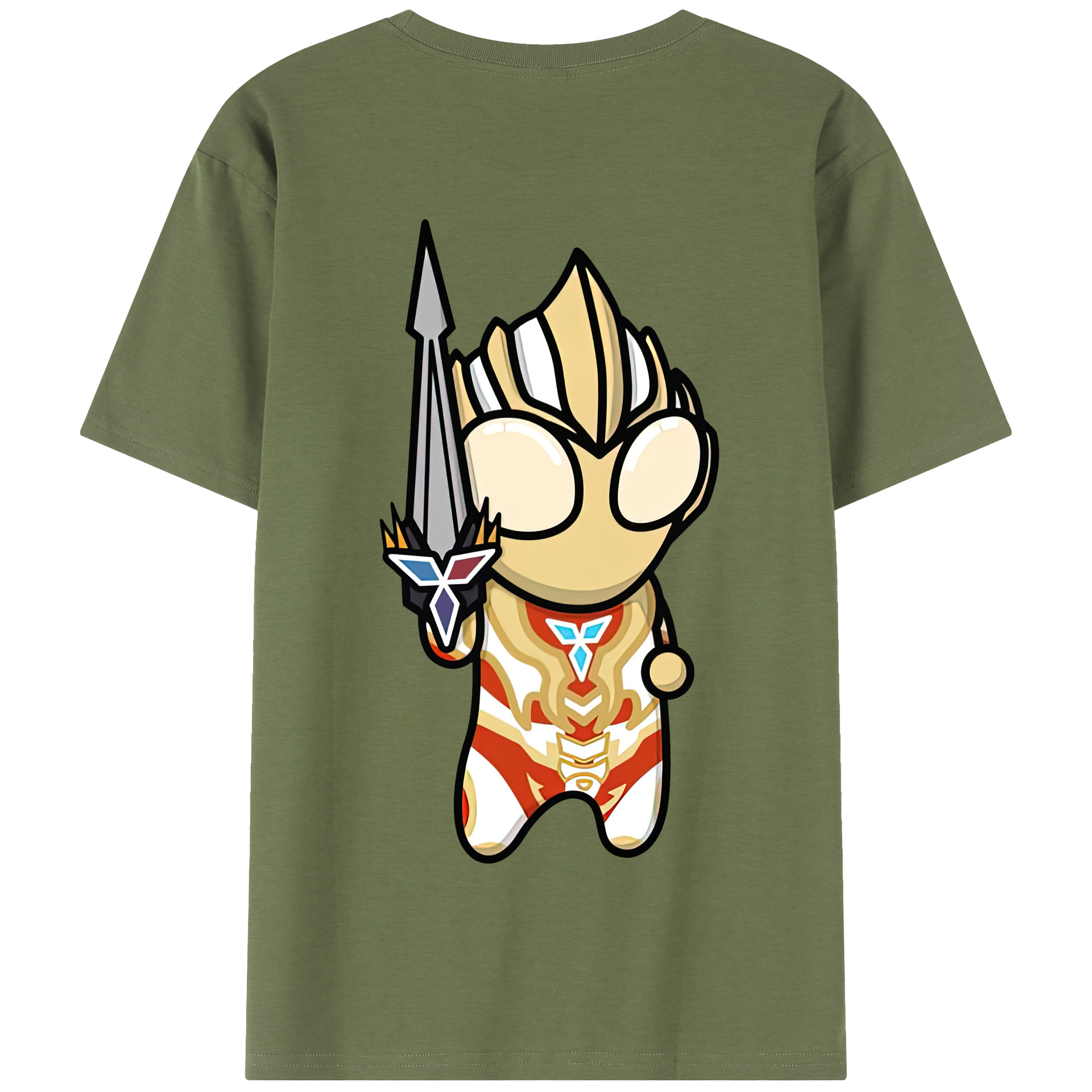 （画像用） ウルトラマン Ultraman 綿100％半袖Tシャツ（背面プリント）